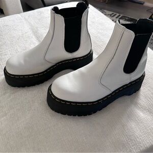 Dr. Martens Platform Chelsea Boot White